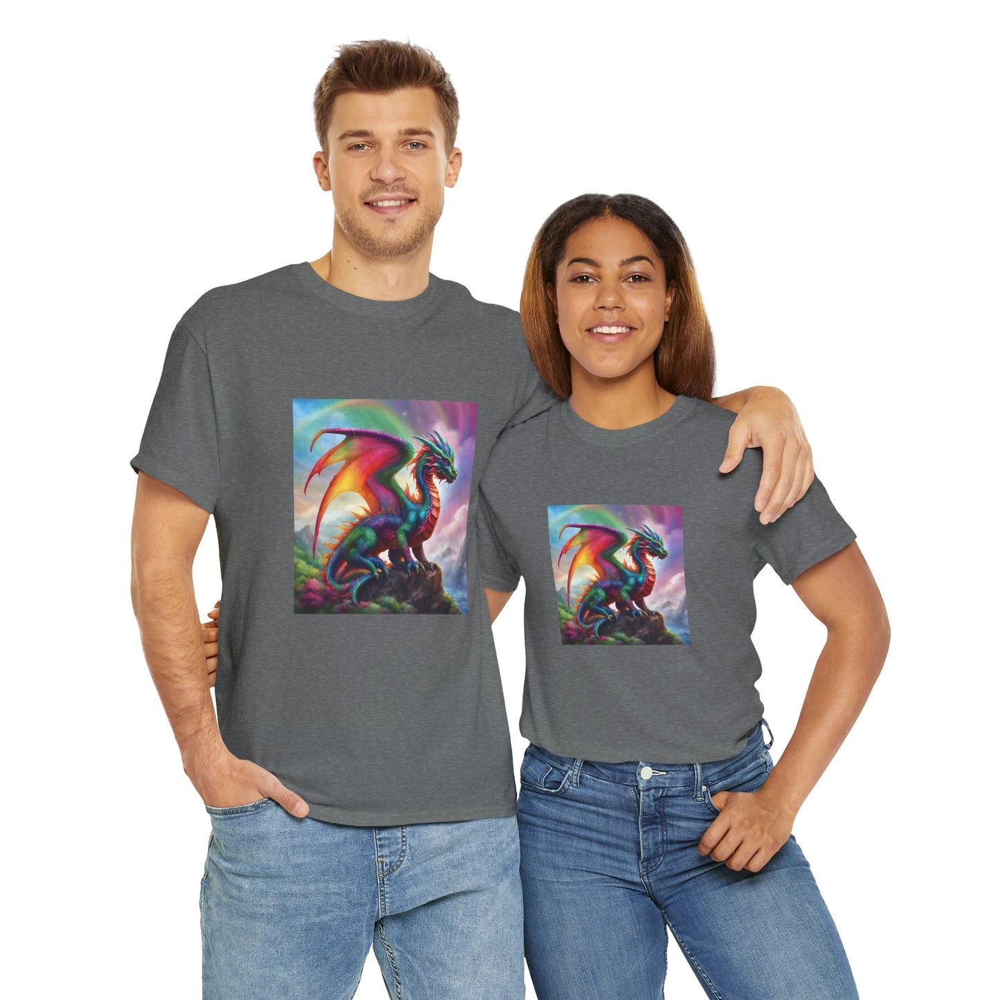 Rainbow Dragon of Lemuria - Ethically Harvested Cotton Tee