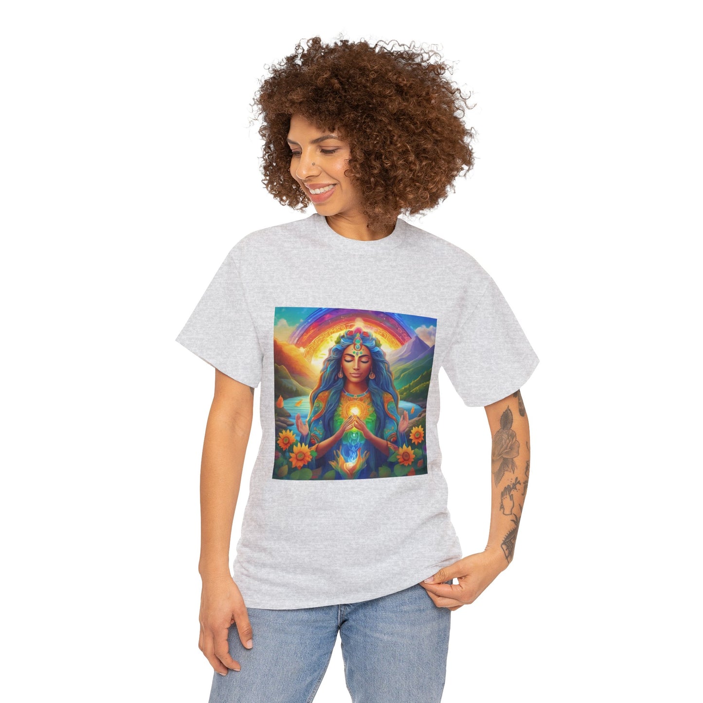 Be Light Goddess - Gratitude Ethically Harvested Cotton Tee