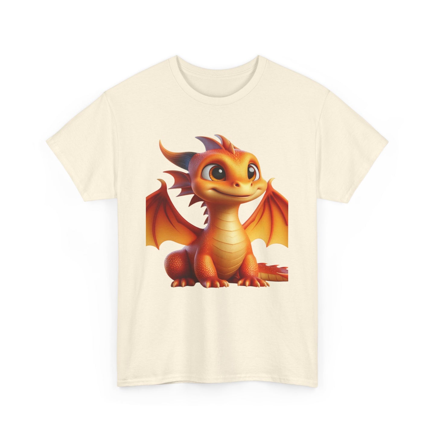 Orange Baby Dragon - Ethically Harvested Cotton Tee