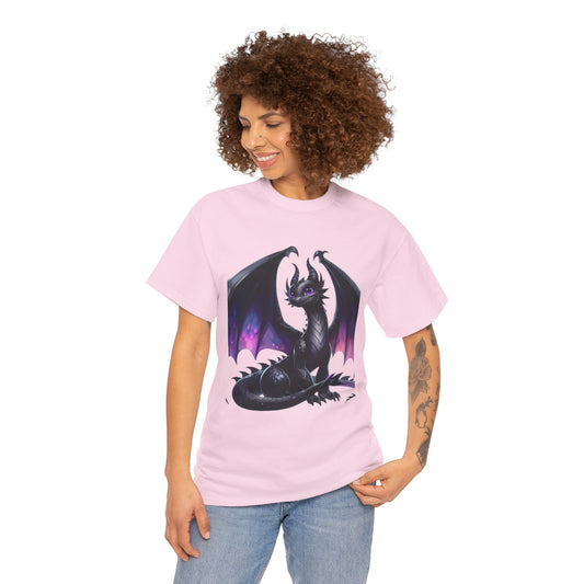 Violet Black Baby Dragon - Ethically Harvested Cotton Tee