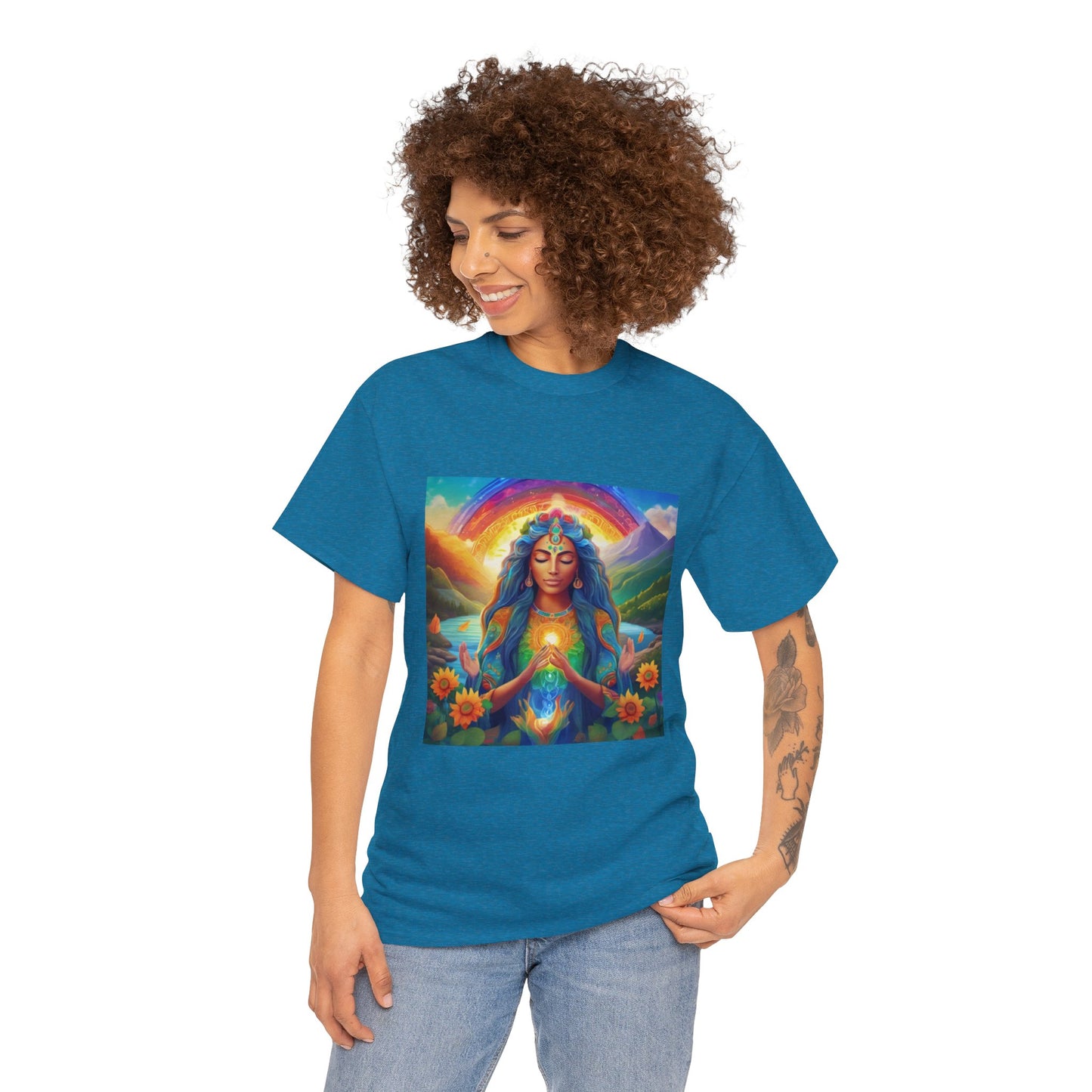 Be Light Goddess - Gratitude Ethically Harvested Cotton Tee