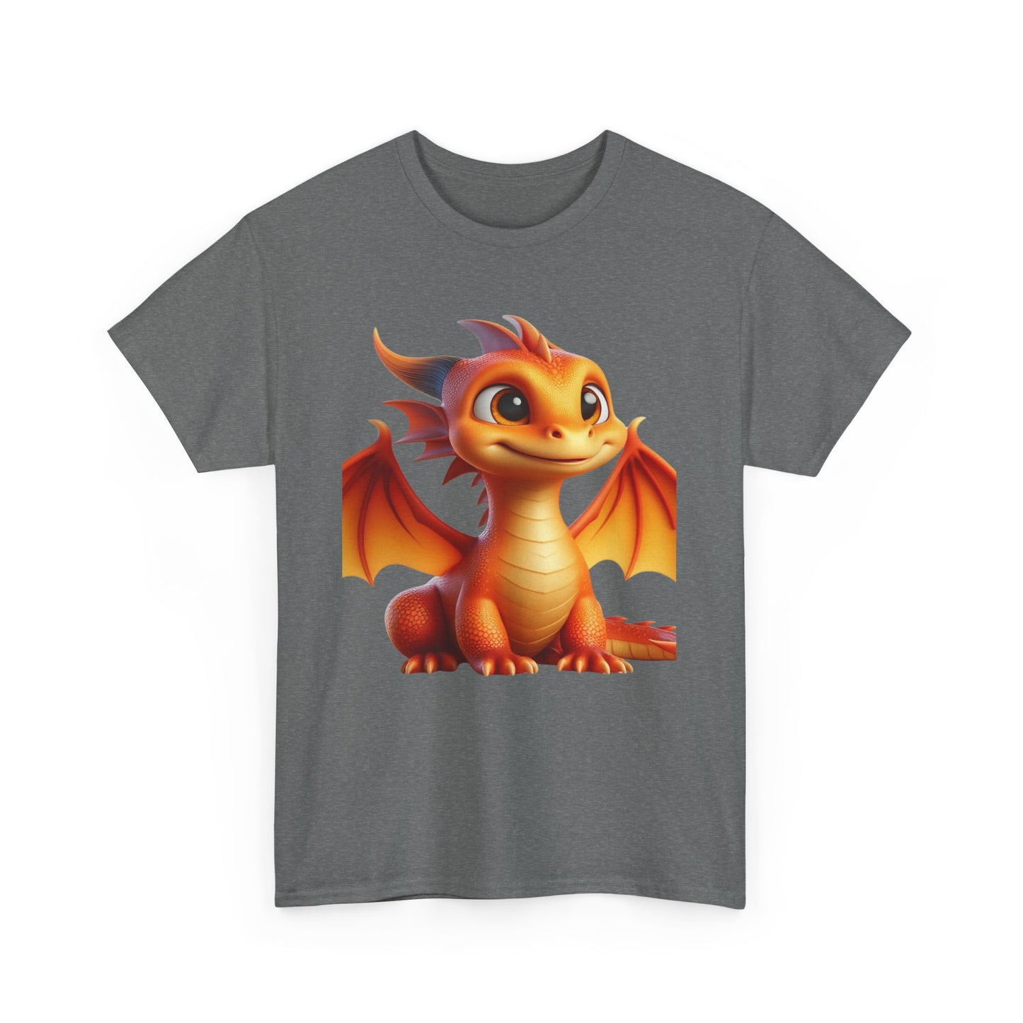 Orange Baby Dragon - Ethically Harvested Cotton Tee