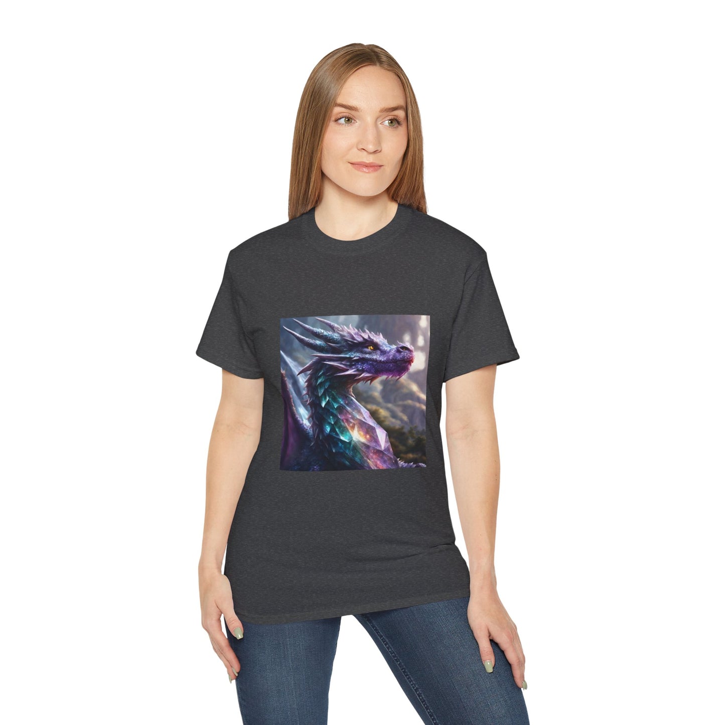 Crystal Reiki Dragon - Ethically Harvested Cotton Tee