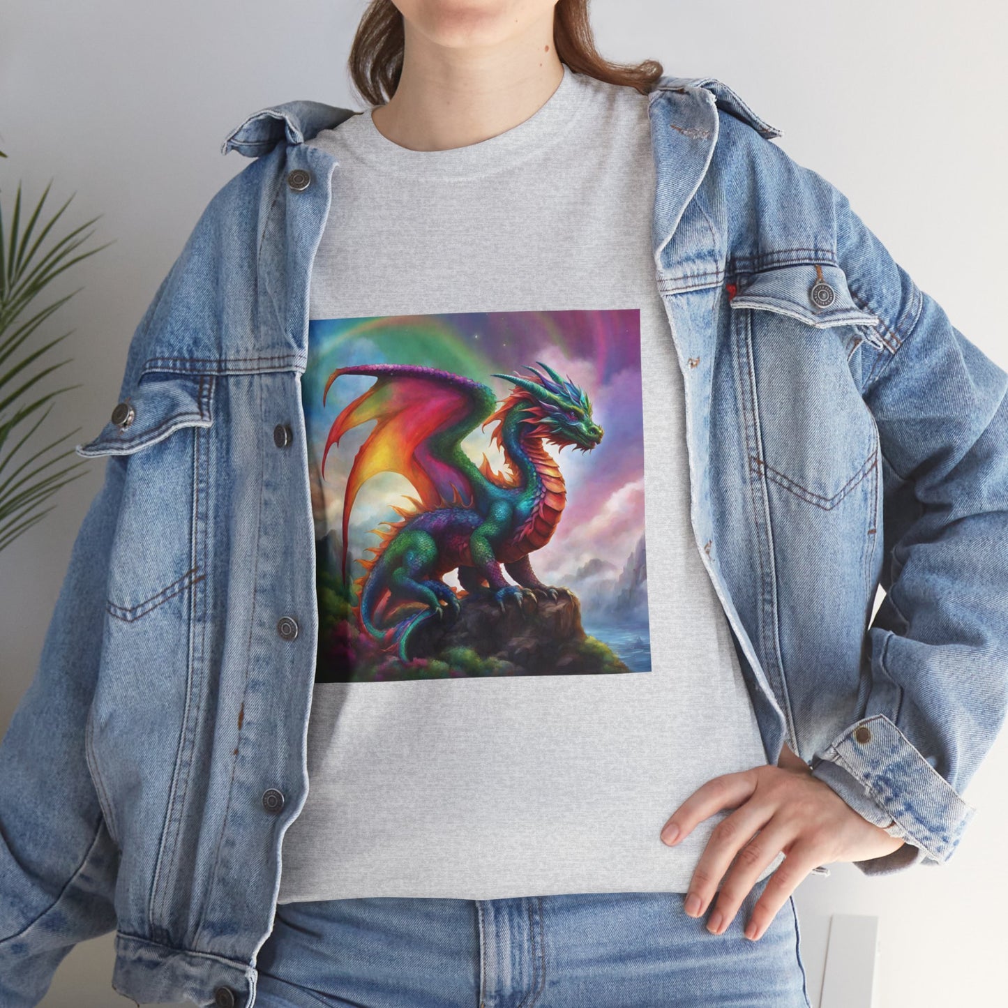 Rainbow Dragon of Lemuria - Ethically Harvested Cotton Tee