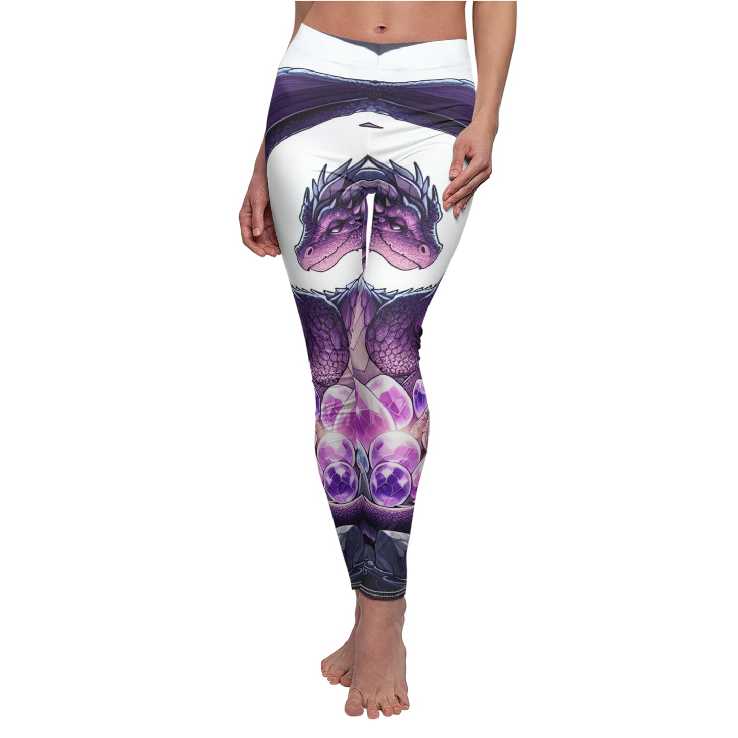 Amethyst Mother Dragon - Leggings (all over print)