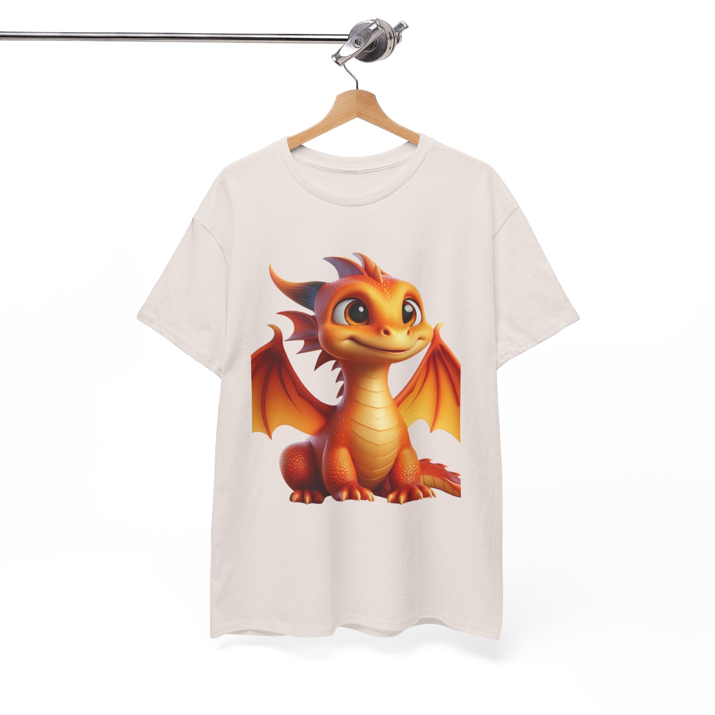 Orange Baby Dragon - Ethically Harvested Cotton Tee