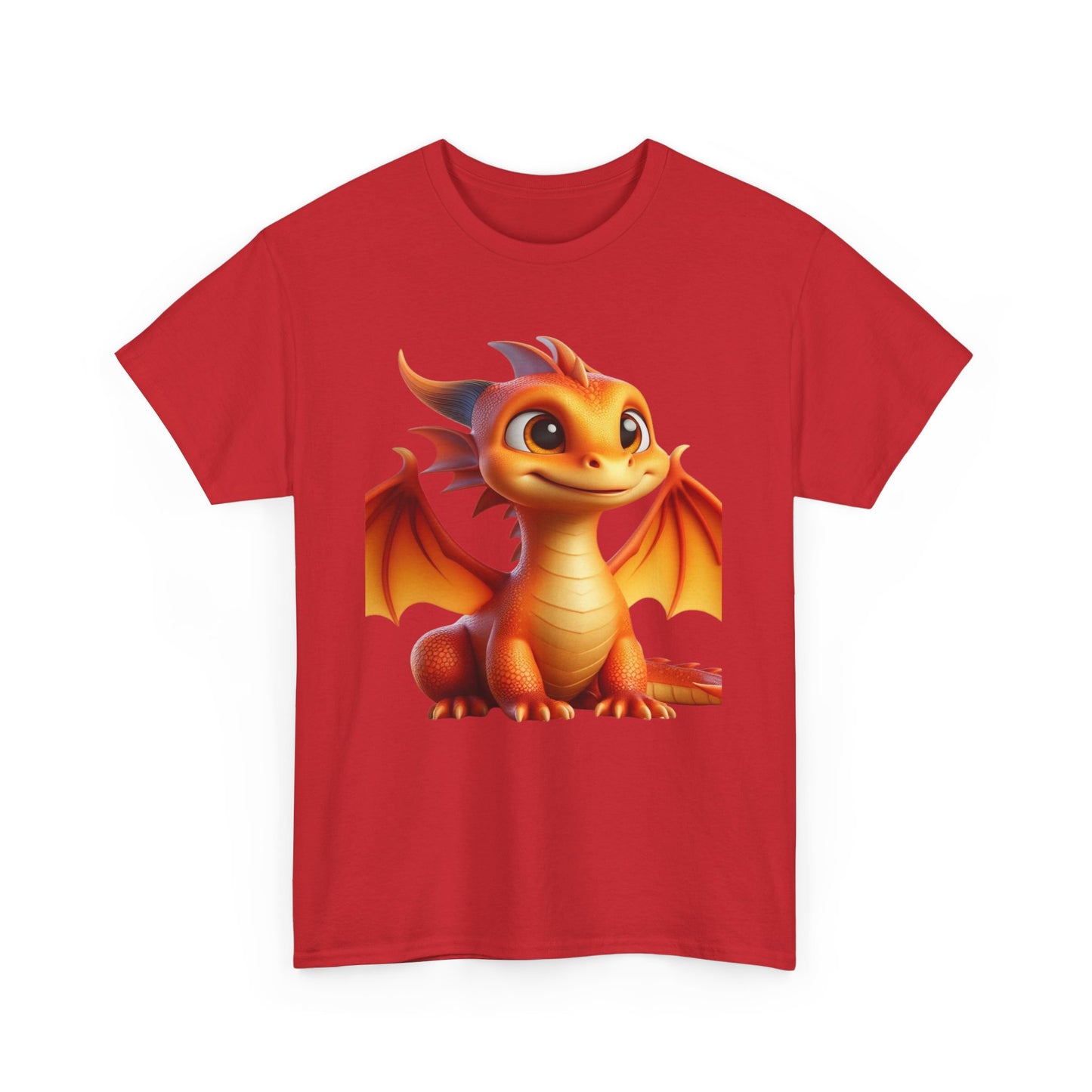 Orange Baby Dragon - Ethically Harvested Cotton Tee