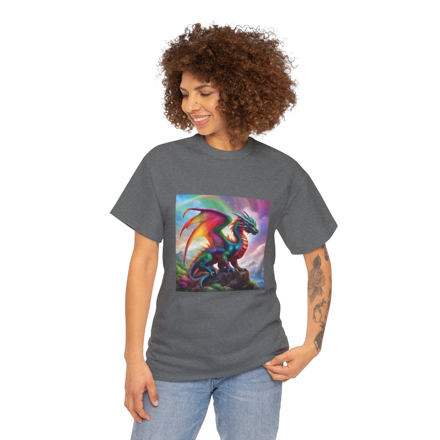 Rainbow Dragon of Lemuria - Ethically Harvested Cotton Tee