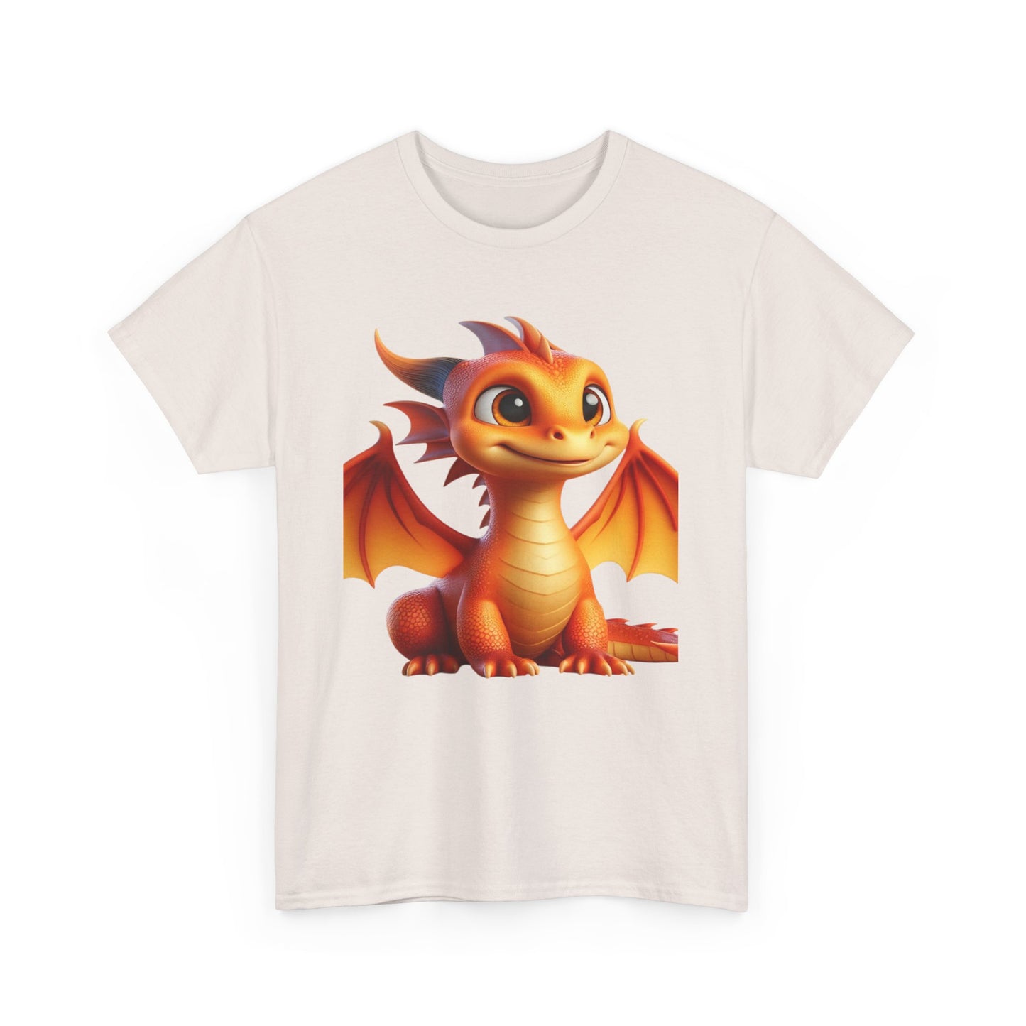 Orange Baby Dragon - Ethically Harvested Cotton Tee