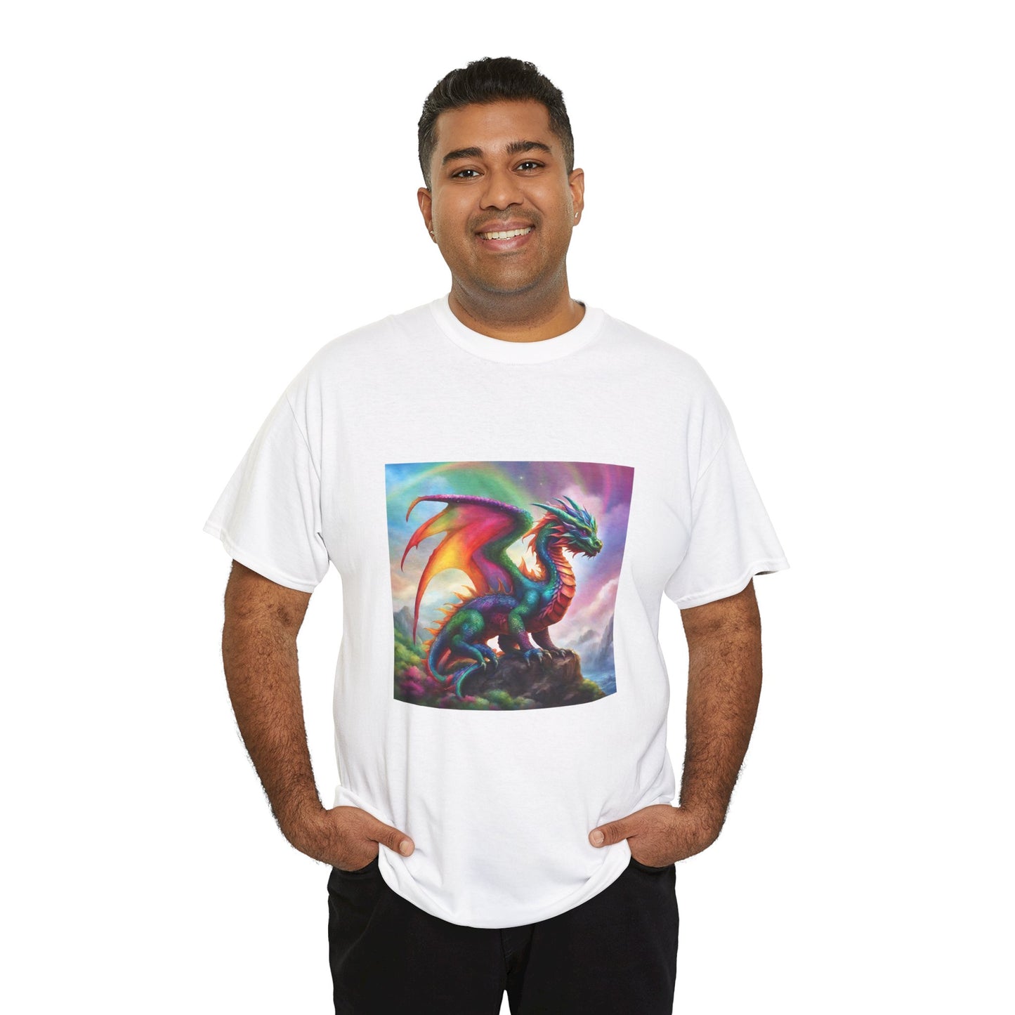 Rainbow Dragon of Lemuria - Ethically Harvested Cotton Tee