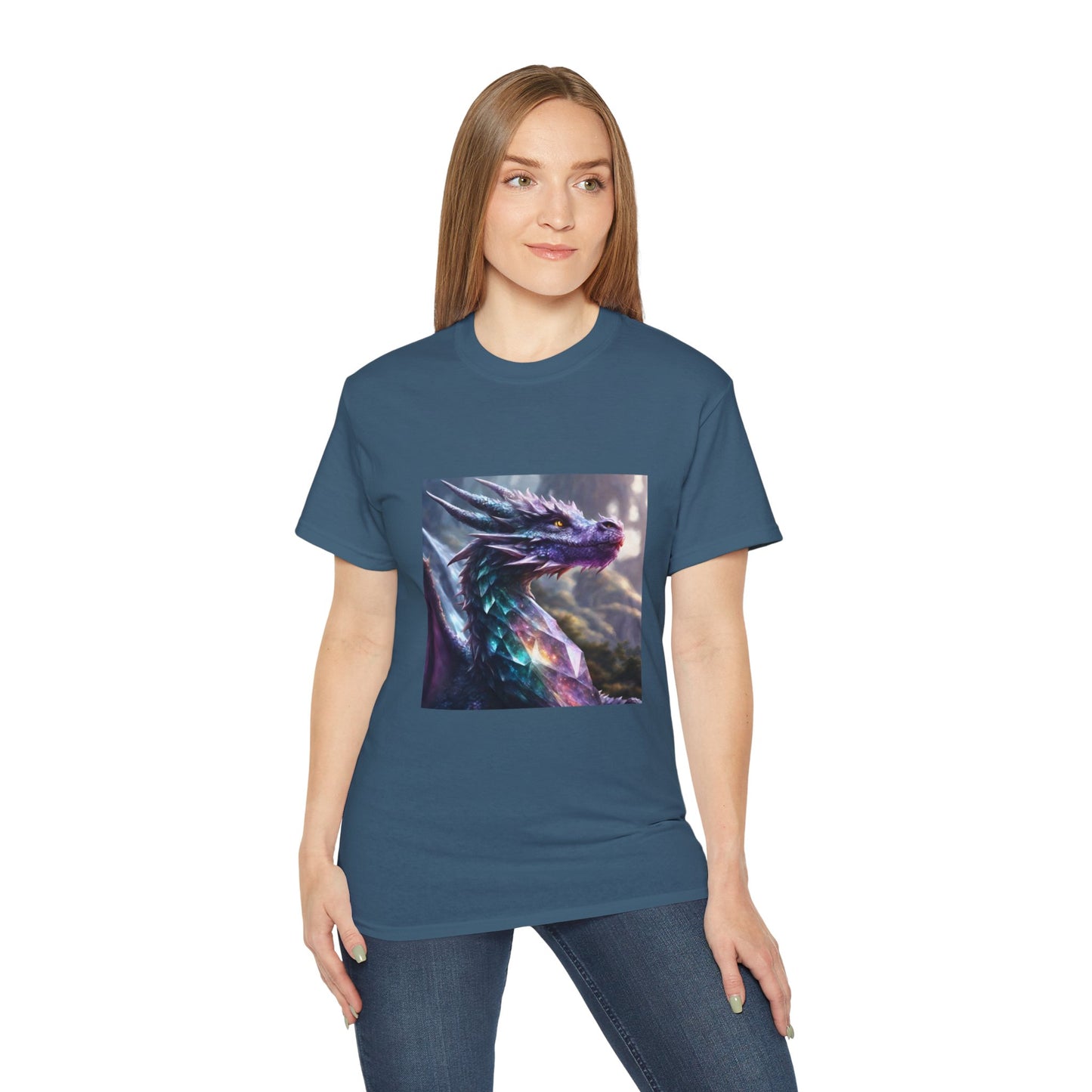 Crystal Reiki Dragon - Ethically Harvested Cotton Tee