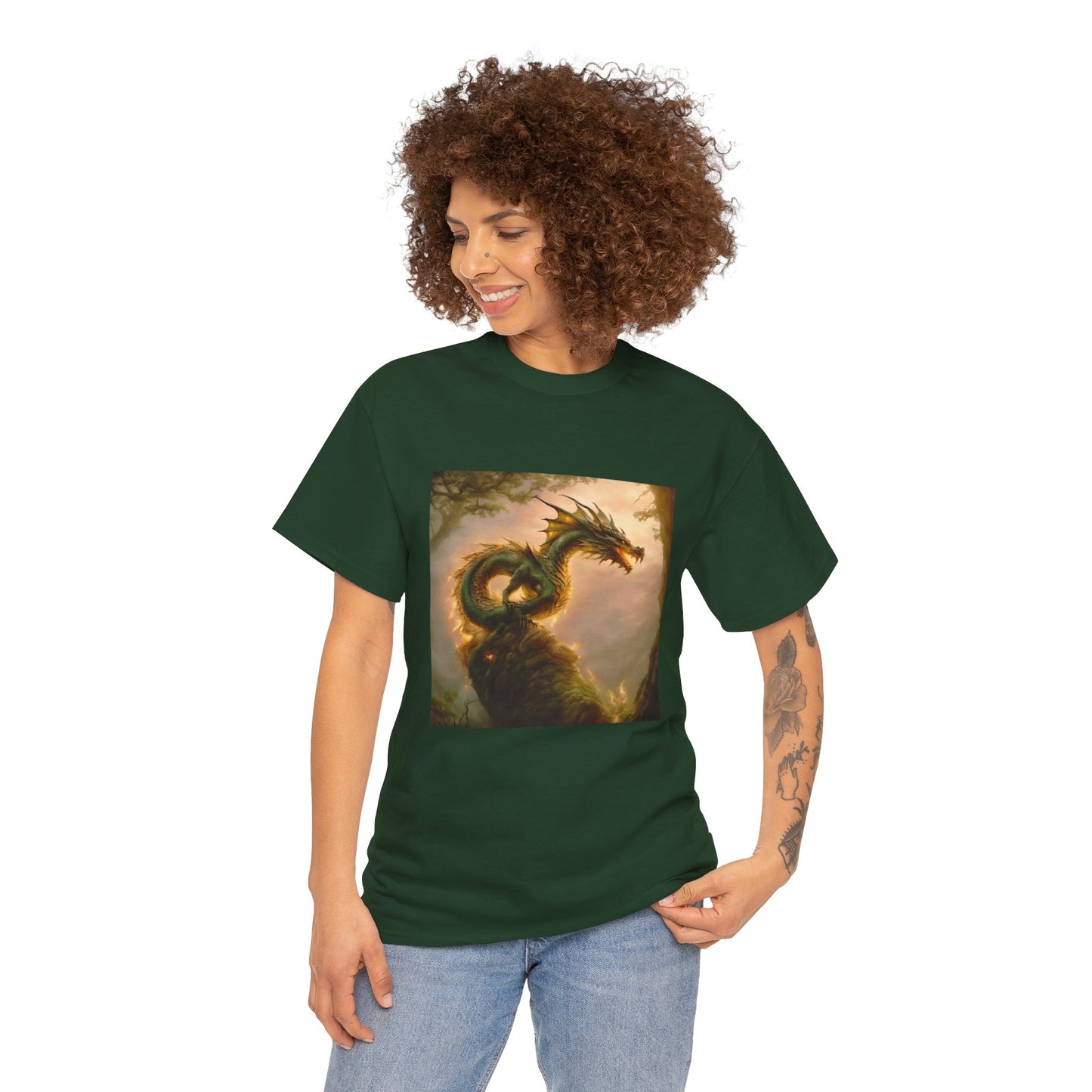 Golden Earth Dragon - Ethically Harvested Cotton Tee