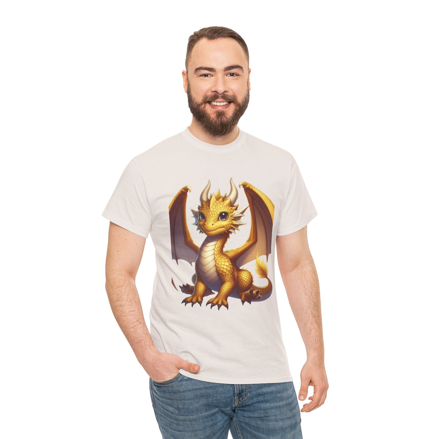 Golden Baby Dragon - Ethically Harvested Cotton Tee