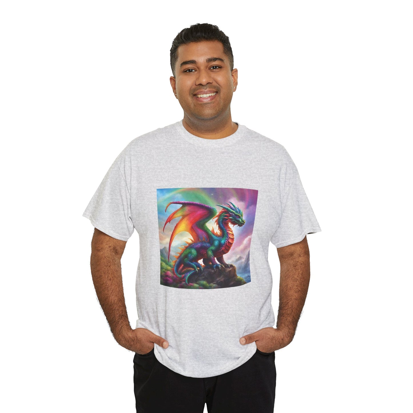 Rainbow Dragon of Lemuria - Ethically Harvested Cotton Tee