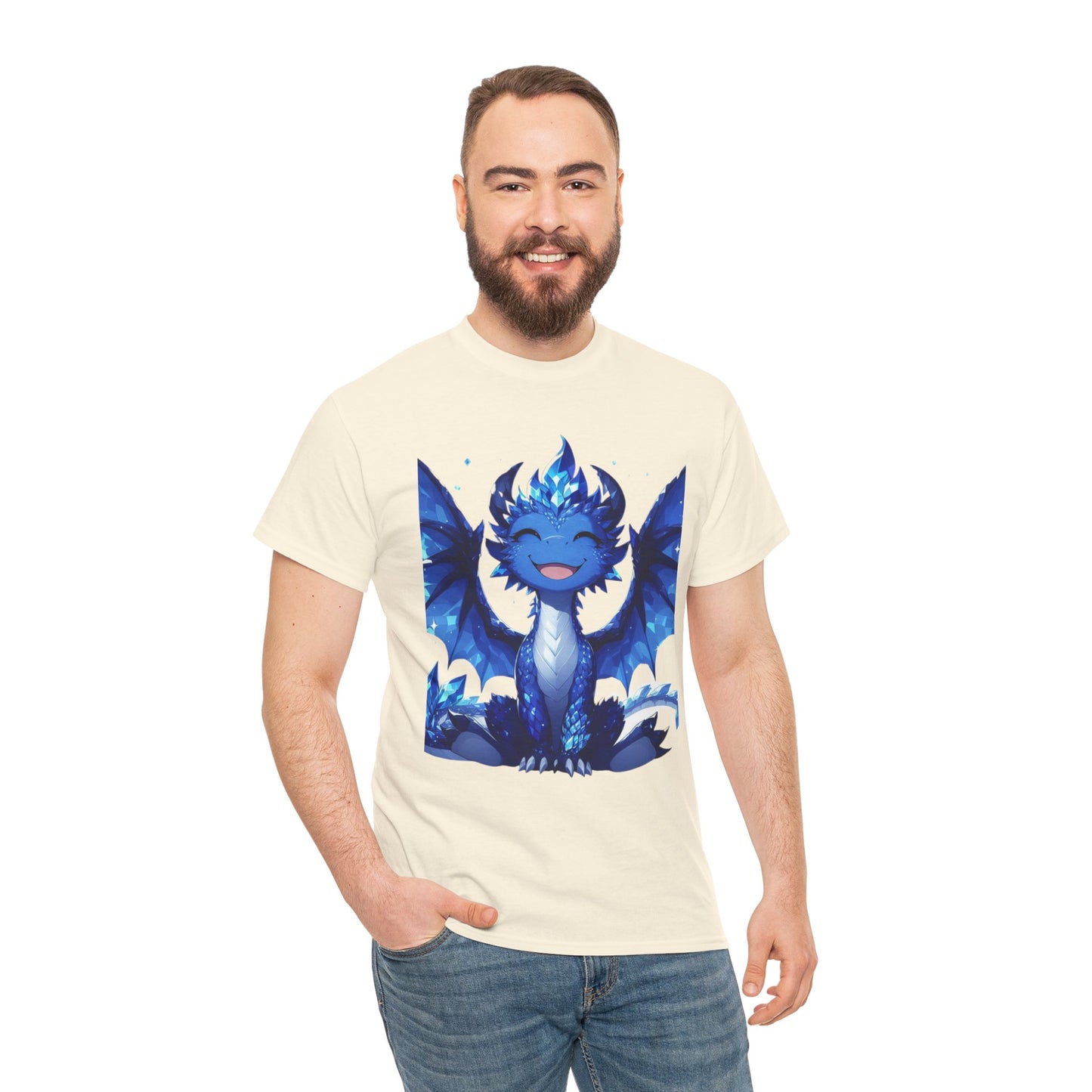 Sapphire Baby Dragon - Ethically Harvested Cotton Tee