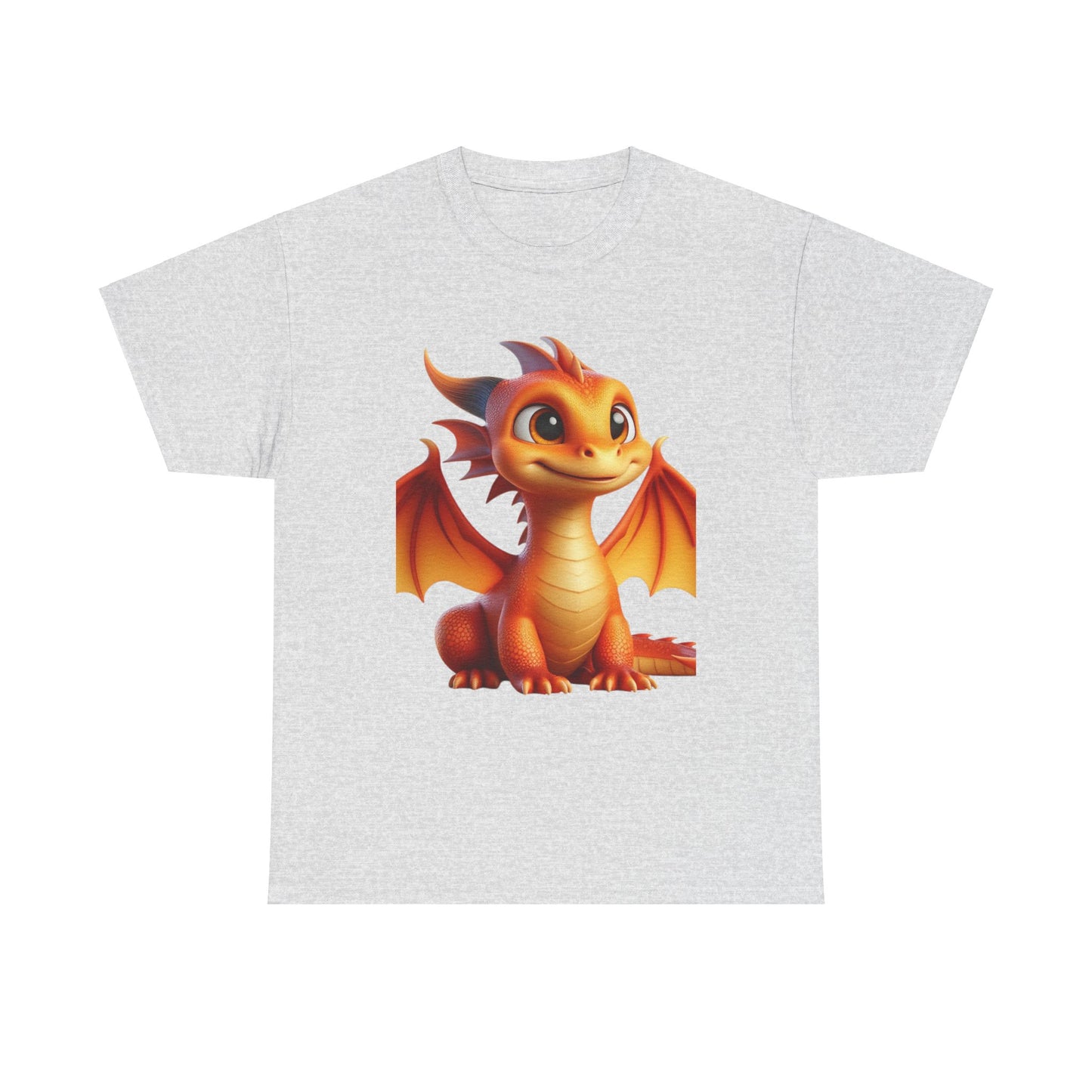 Orange Baby Dragon - Ethically Harvested Cotton Tee