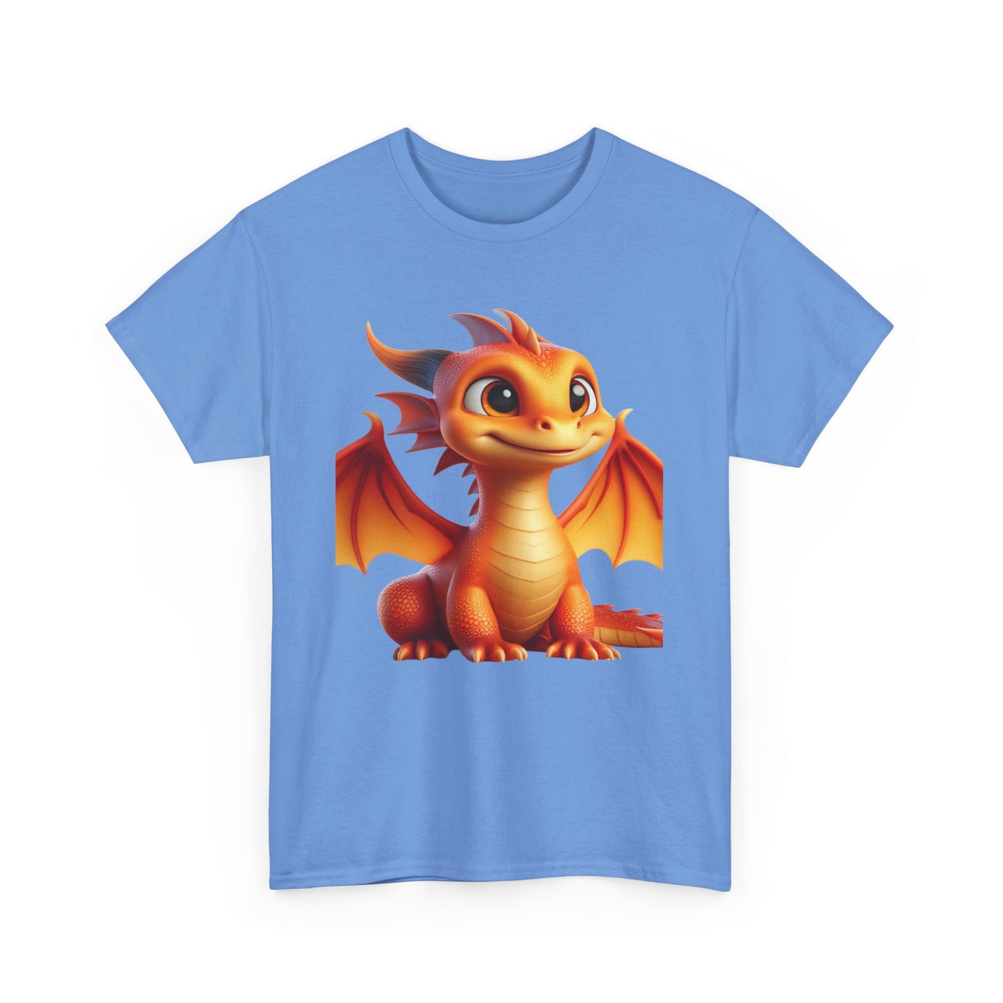 Orange Baby Dragon - Ethically Harvested Cotton Tee