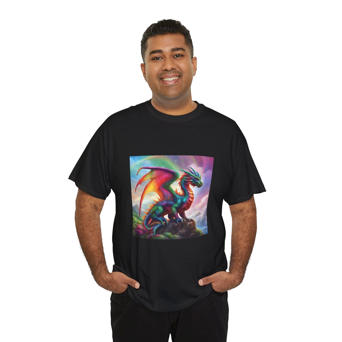 Rainbow Dragon of Lemuria - Ethically Harvested Cotton Tee