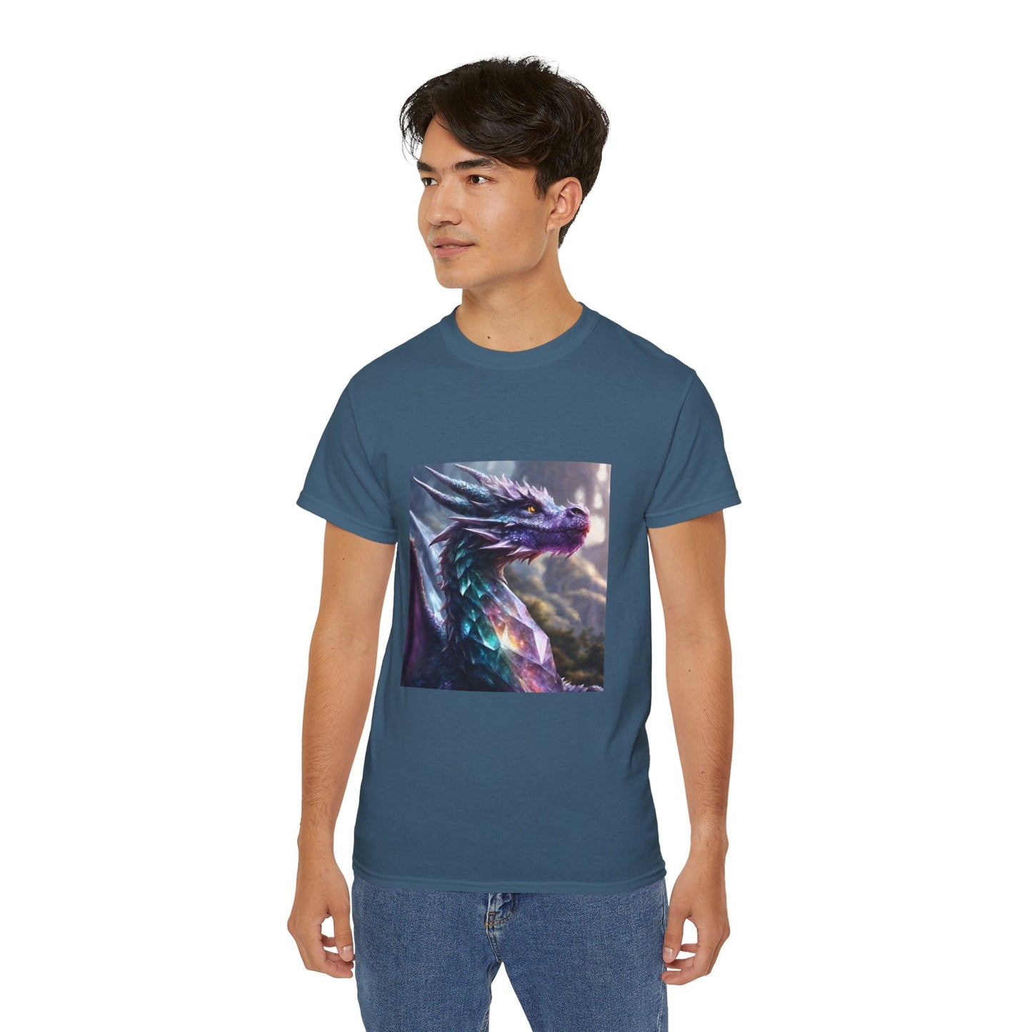 Crystal Reiki Dragon - Ethically Harvested Cotton Tee