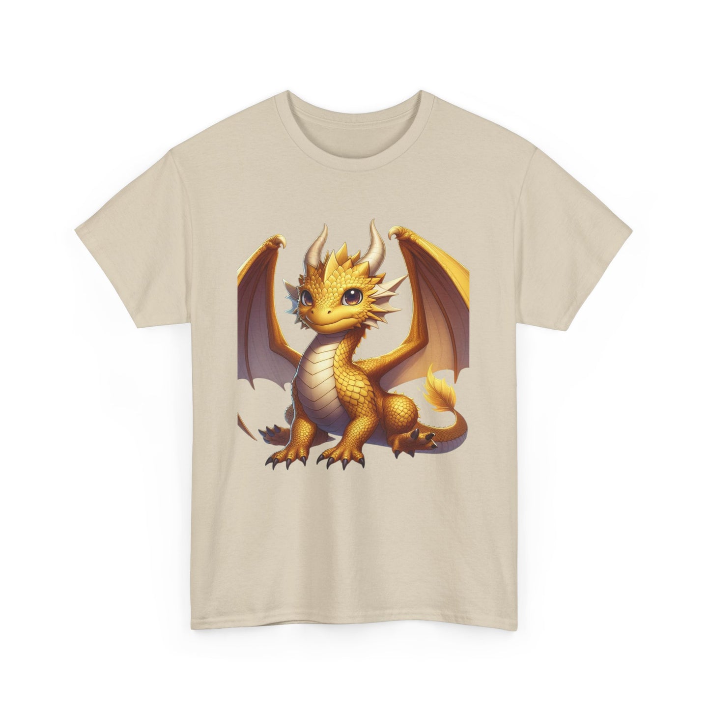 Golden Baby Dragon - Ethically Harvested Cotton Tee