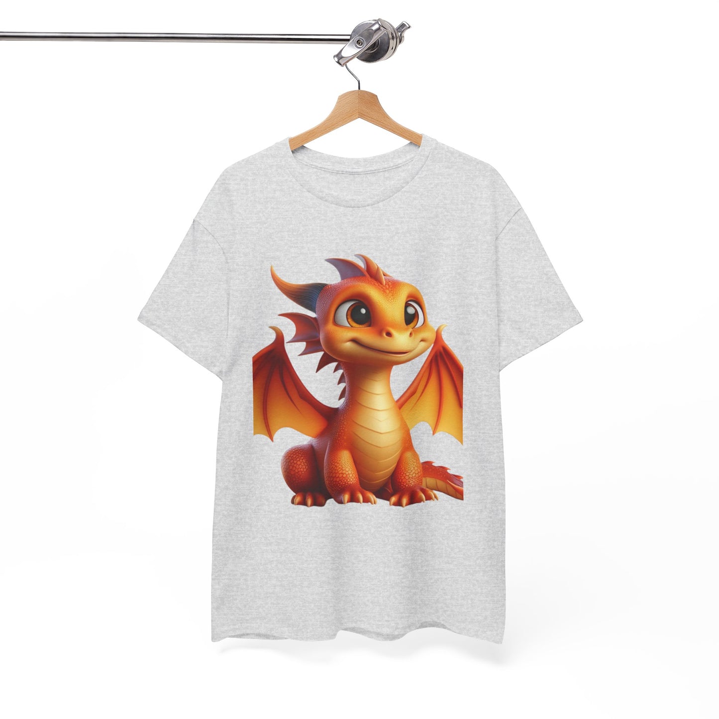 Orange Baby Dragon - Ethically Harvested Cotton Tee