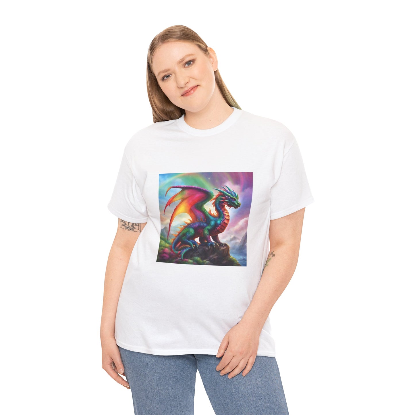 Rainbow Dragon of Lemuria - Ethically Harvested Cotton Tee