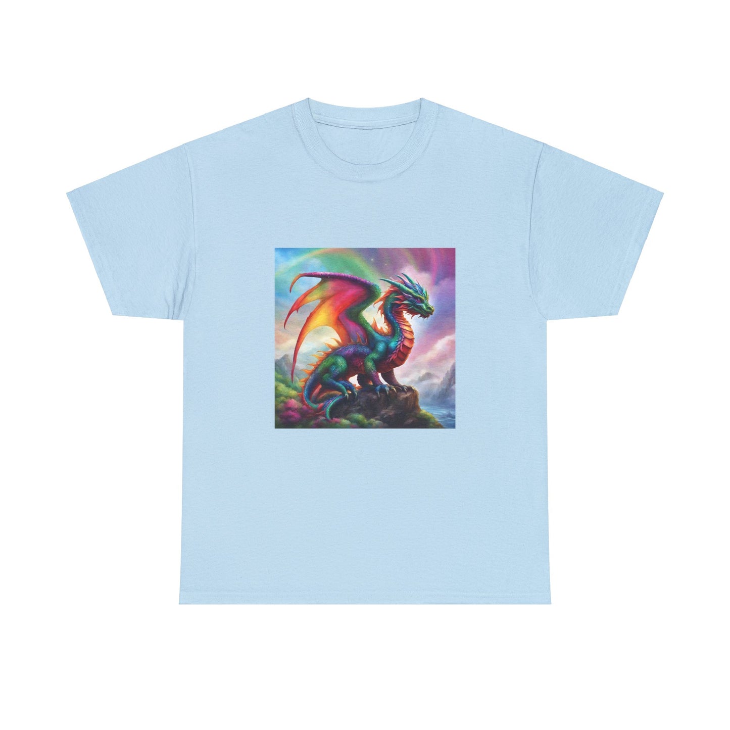 Rainbow Dragon of Lemuria - Ethically Harvested Cotton Tee