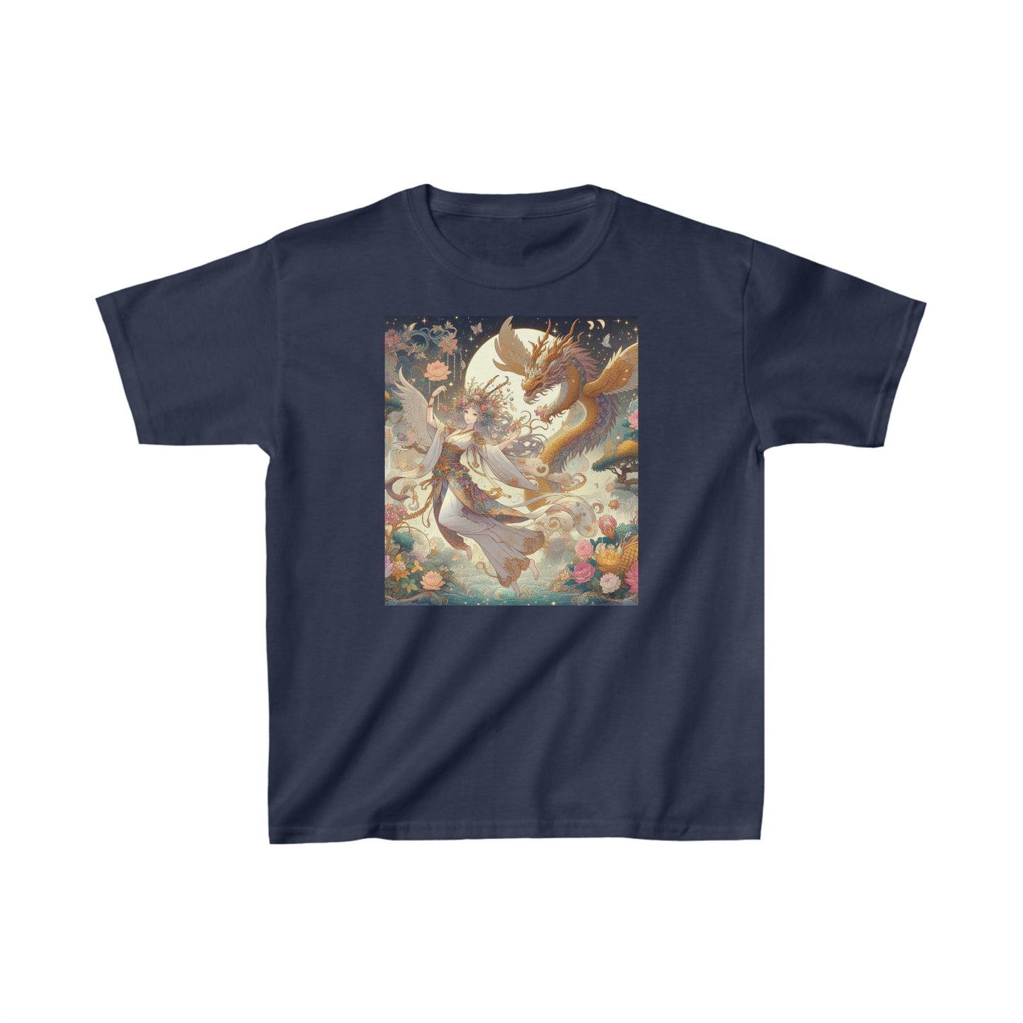 Dragon of the White Lotus - Kids Heavy Cotton™ Tee