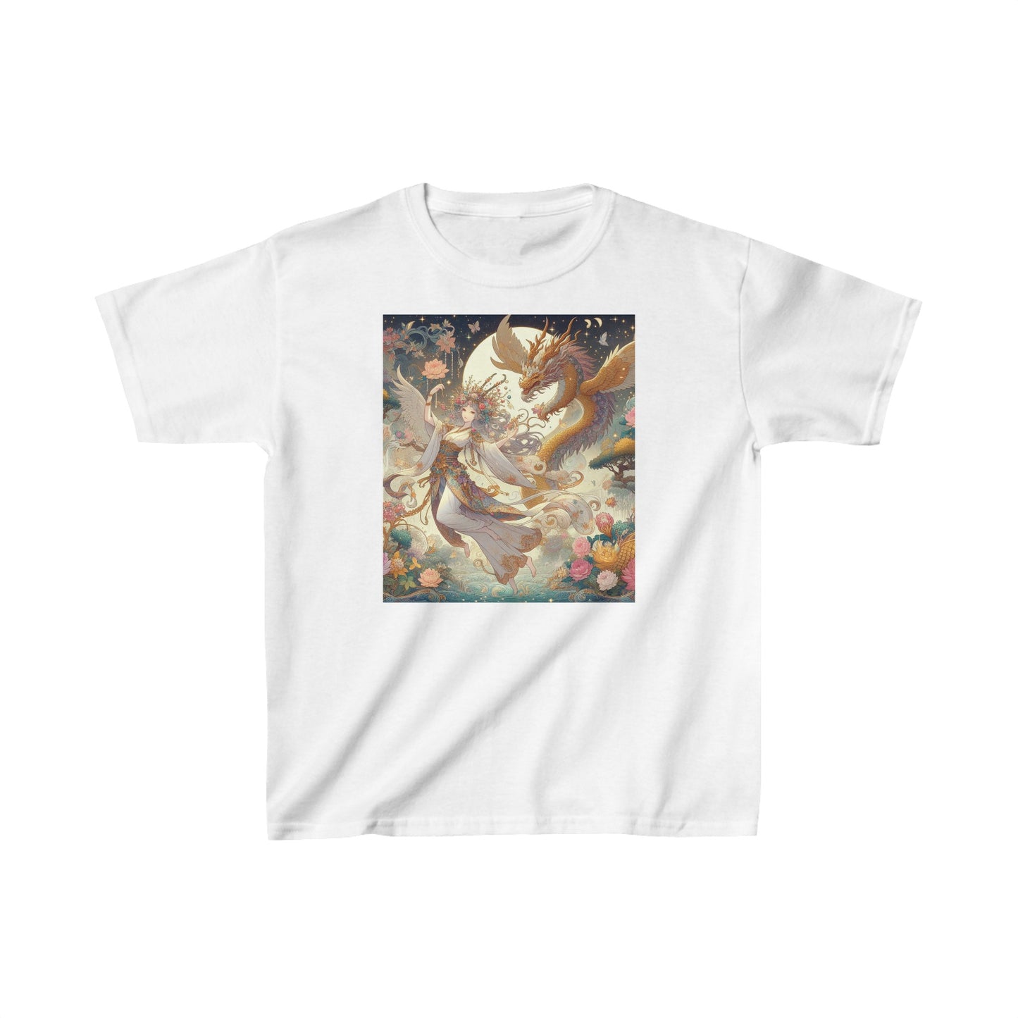 Dragon of the White Lotus - Kids Heavy Cotton™ Tee