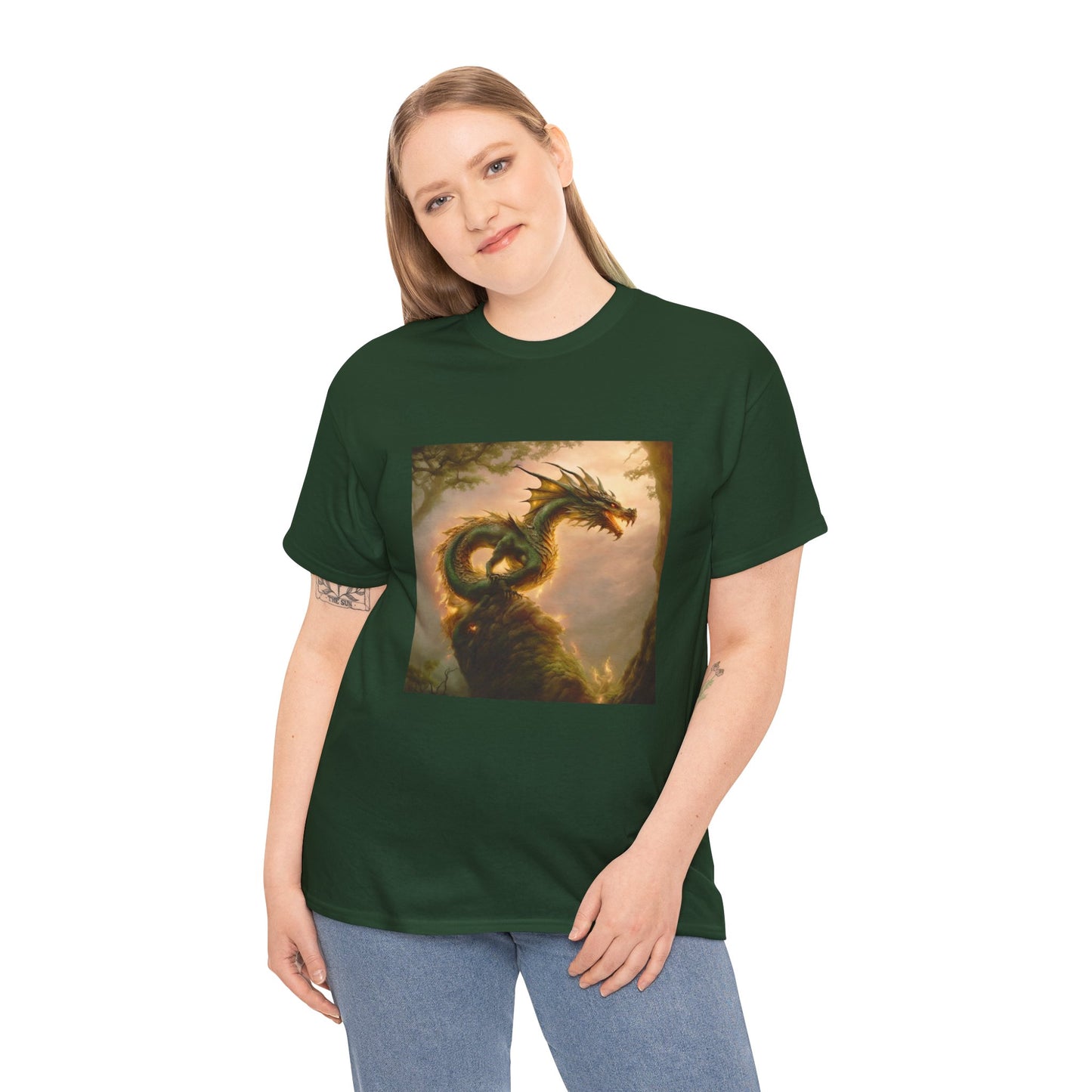 Golden Earth Dragon - Ethically Harvested Cotton Tee