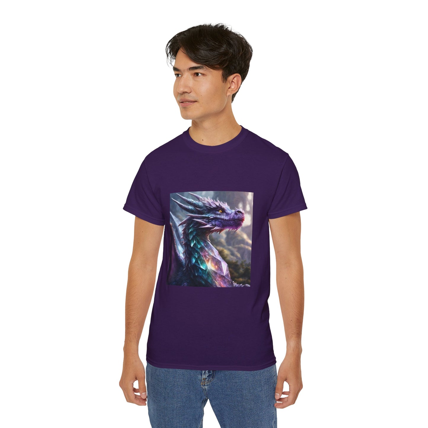 Crystal Reiki Dragon - Ethically Harvested Cotton Tee