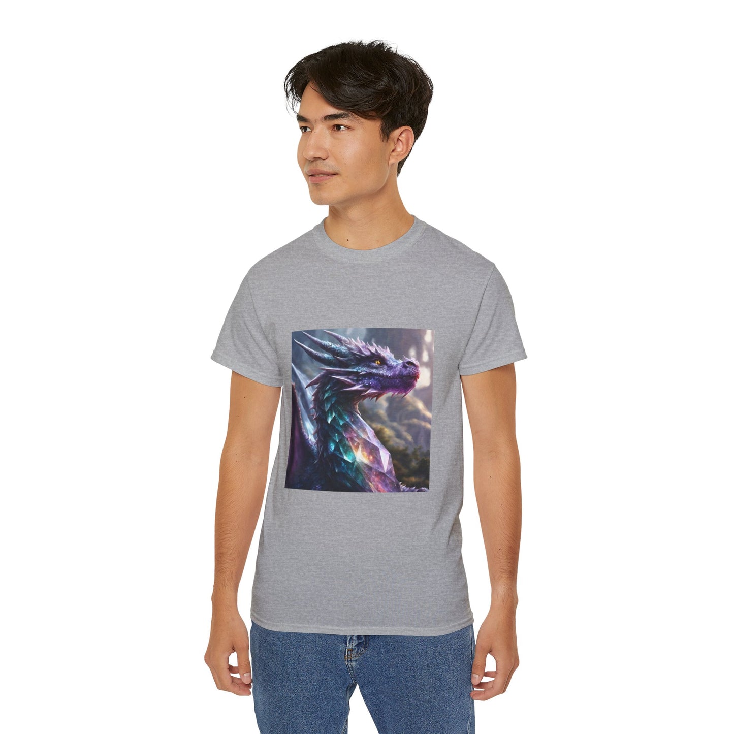 Crystal Reiki Dragon - Ethically Harvested Cotton Tee