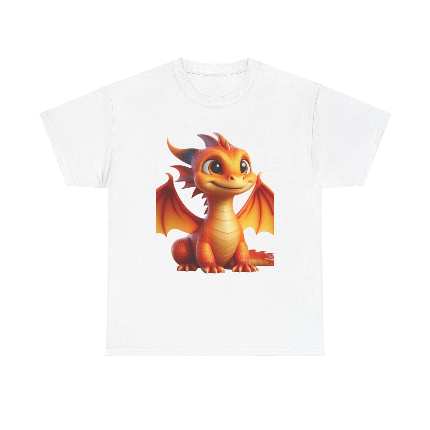 Orange Baby Dragon - Ethically Harvested Cotton Tee