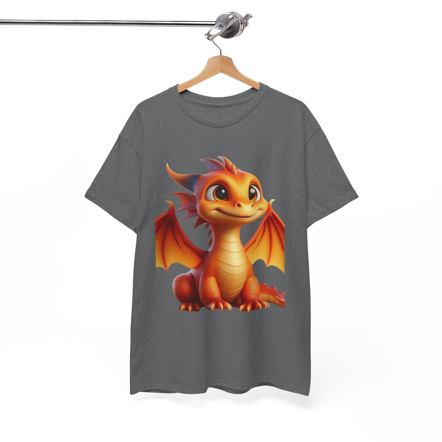 Orange Baby Dragon - Ethically Harvested Cotton Tee