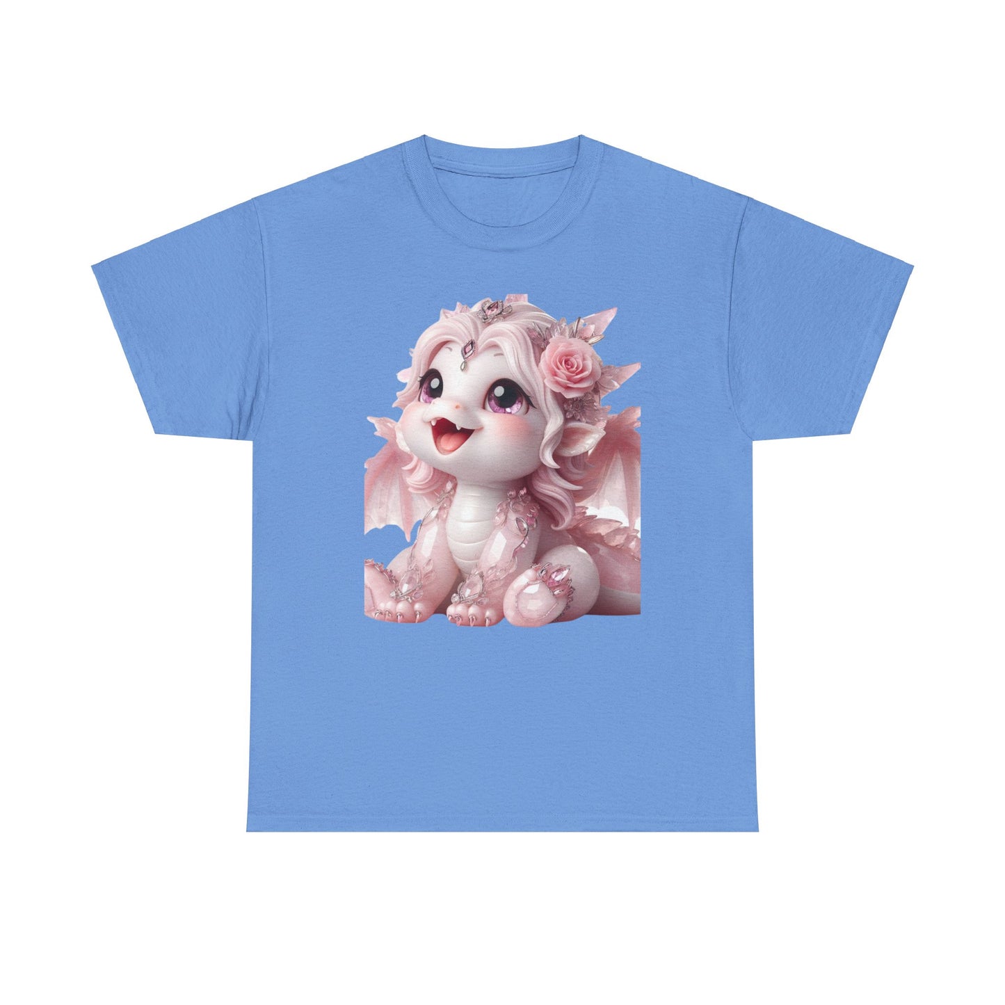 Rose Quartz Baby Dragon - Ethically Harvested Cotton Tee