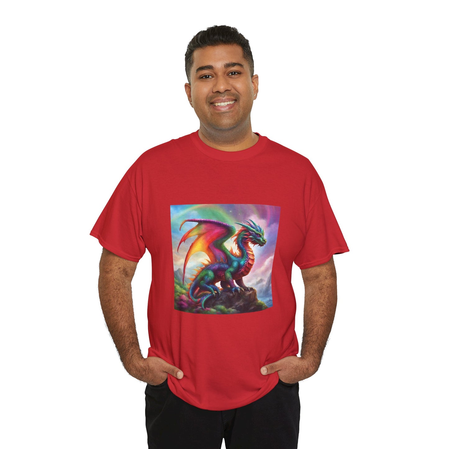 Rainbow Dragon of Lemuria - Ethically Harvested Cotton Tee