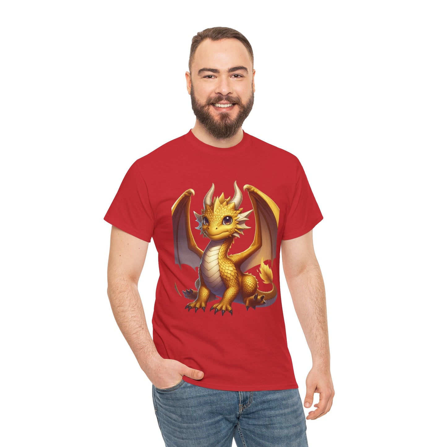 Golden Baby Dragon - Ethically Harvested Cotton Tee