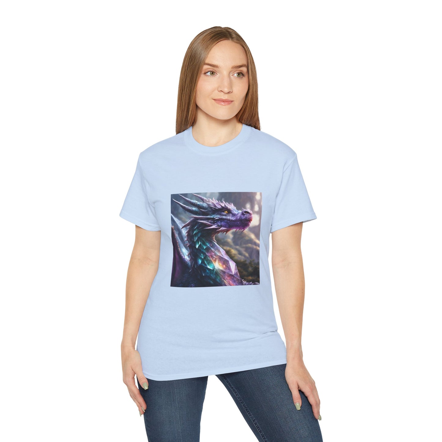 Crystal Reiki Dragon - Ethically Harvested Cotton Tee