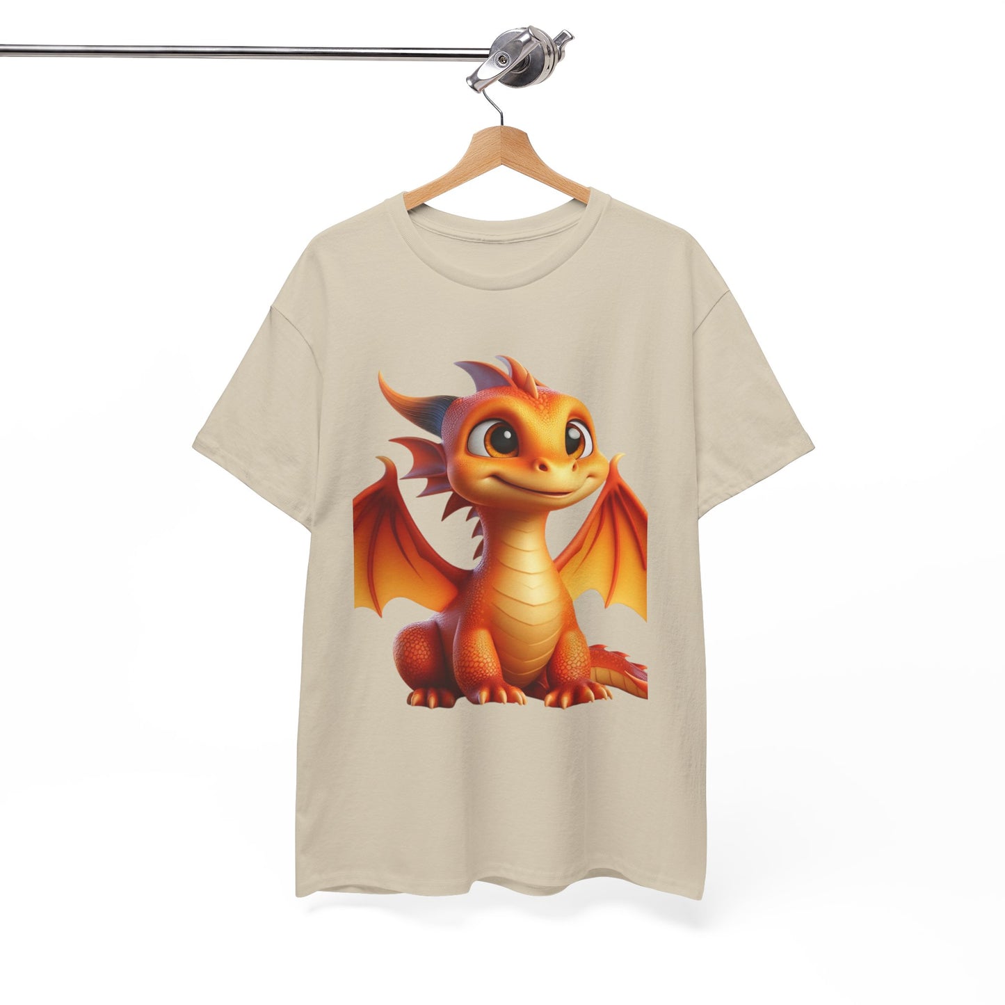 Orange Baby Dragon - Ethically Harvested Cotton Tee