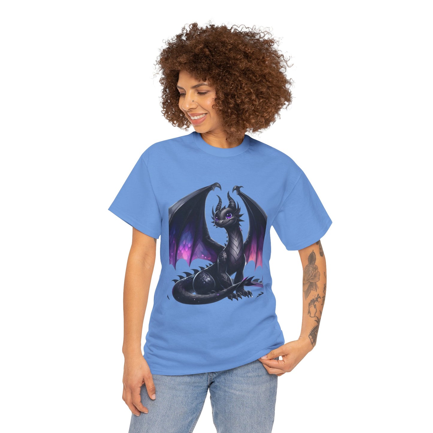 Violet Black Baby Dragon - Ethically Harvested Cotton Tee