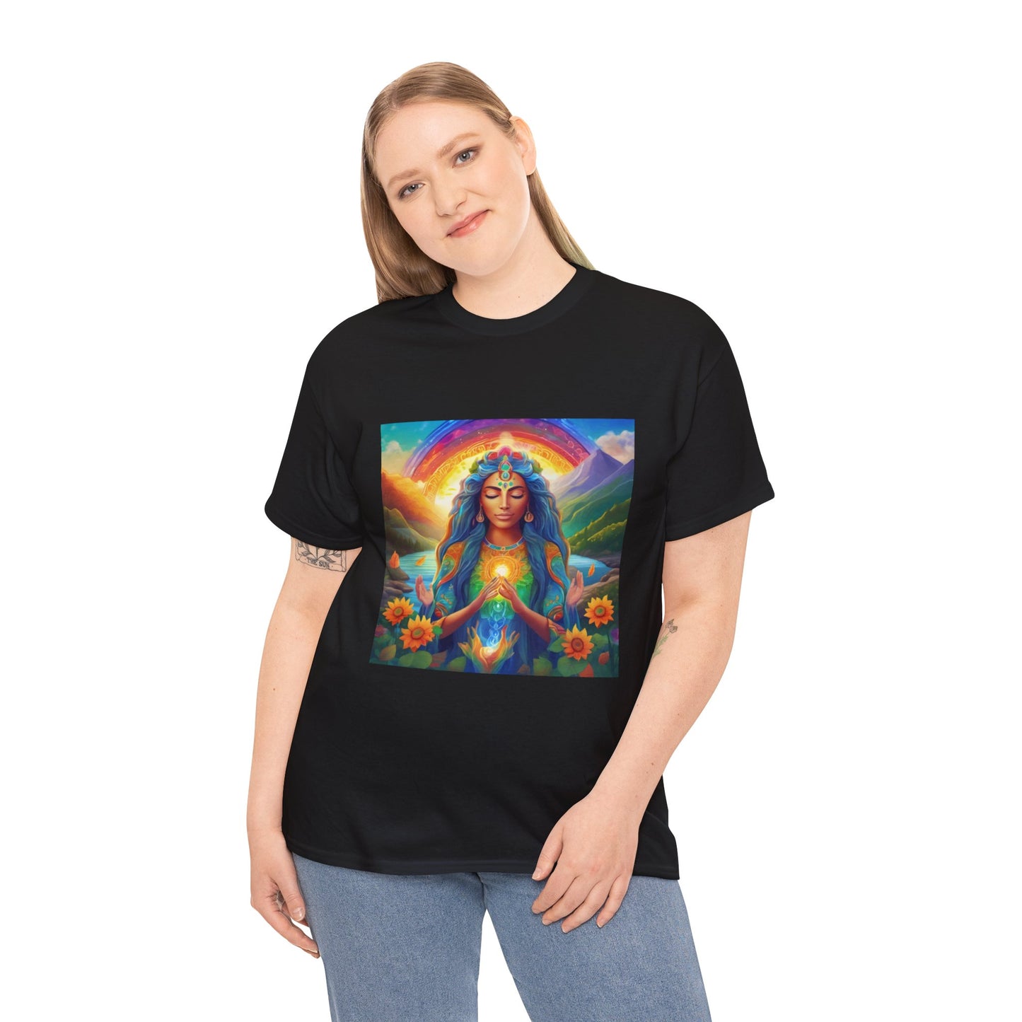 Be Light Goddess - Gratitude Ethically Harvested Cotton Tee