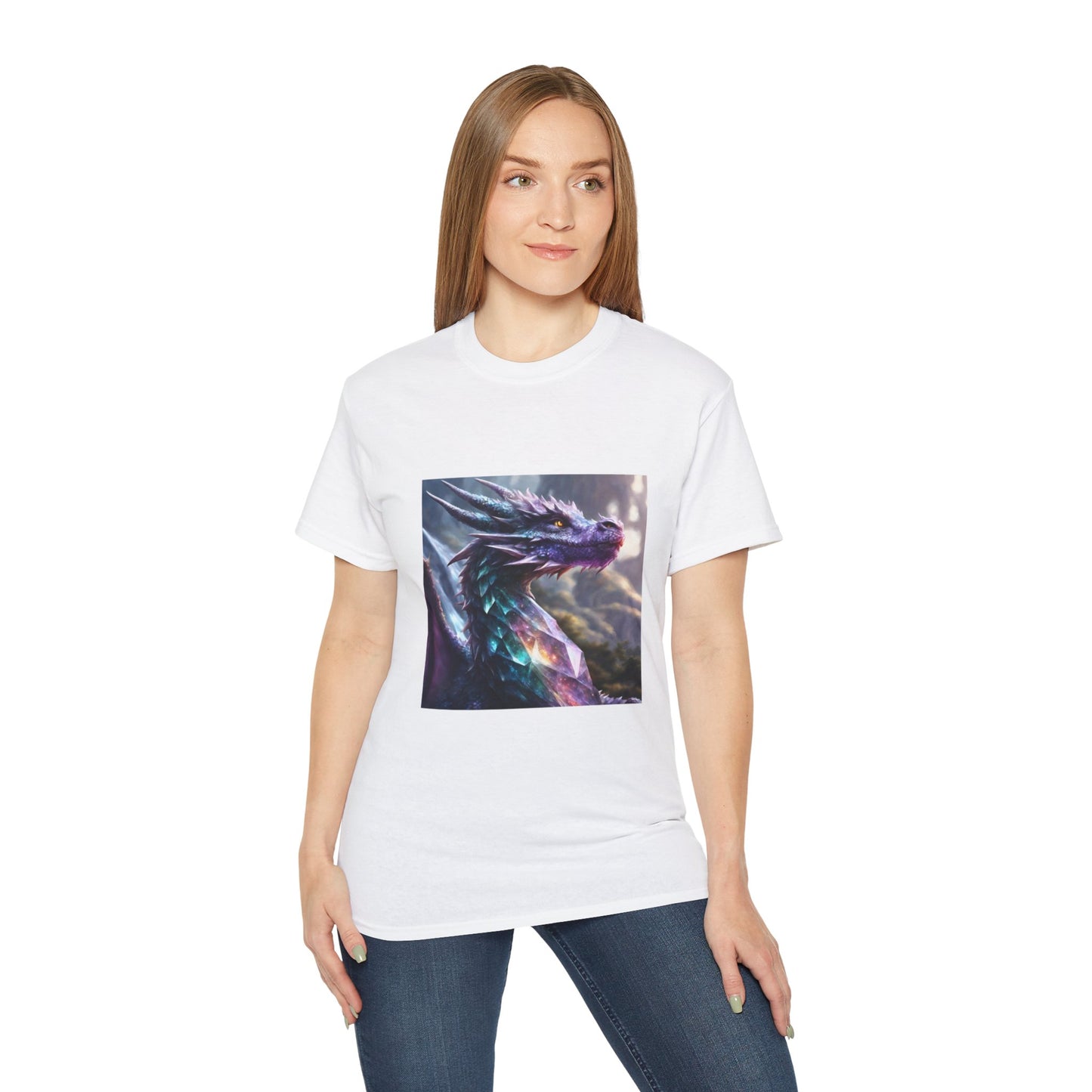 Crystal Reiki Dragon - Ethically Harvested Cotton Tee