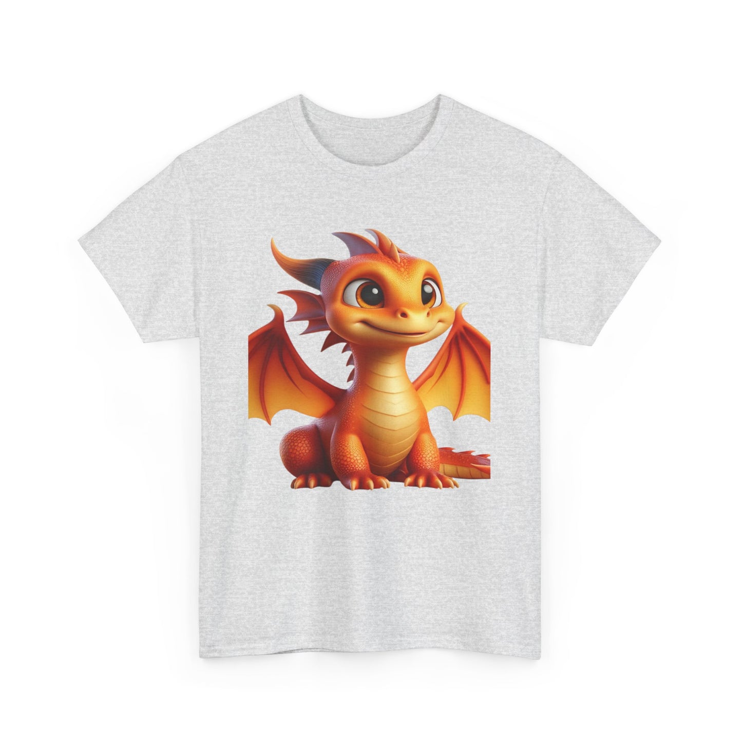 Orange Baby Dragon - Ethically Harvested Cotton Tee