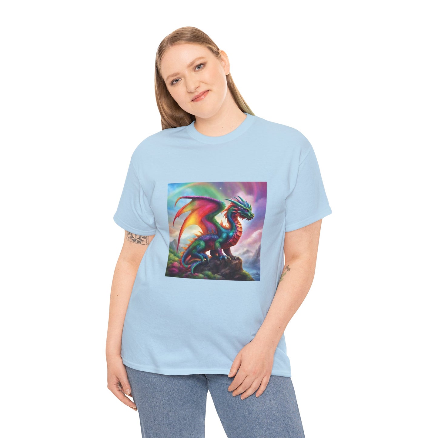 Rainbow Dragon of Lemuria - Ethically Harvested Cotton Tee