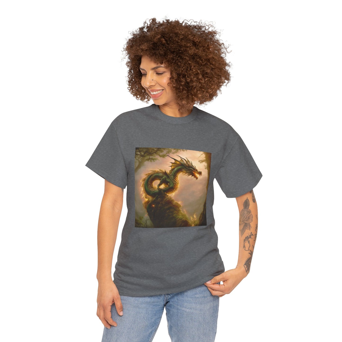 Golden Earth Dragon - Ethically Harvested Cotton Tee