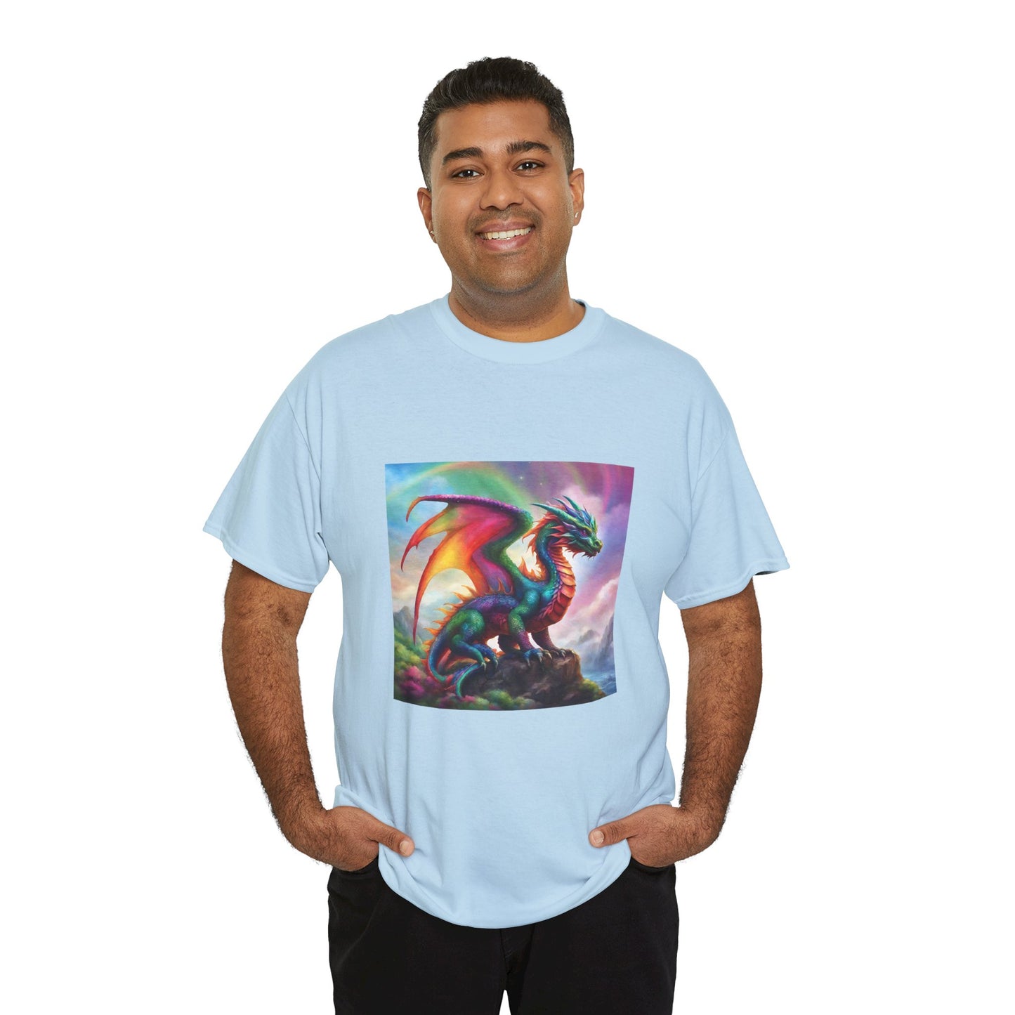 Rainbow Dragon of Lemuria - Ethically Harvested Cotton Tee