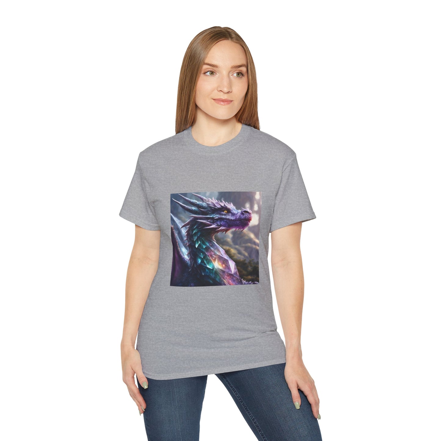 Crystal Reiki Dragon - Ethically Harvested Cotton Tee