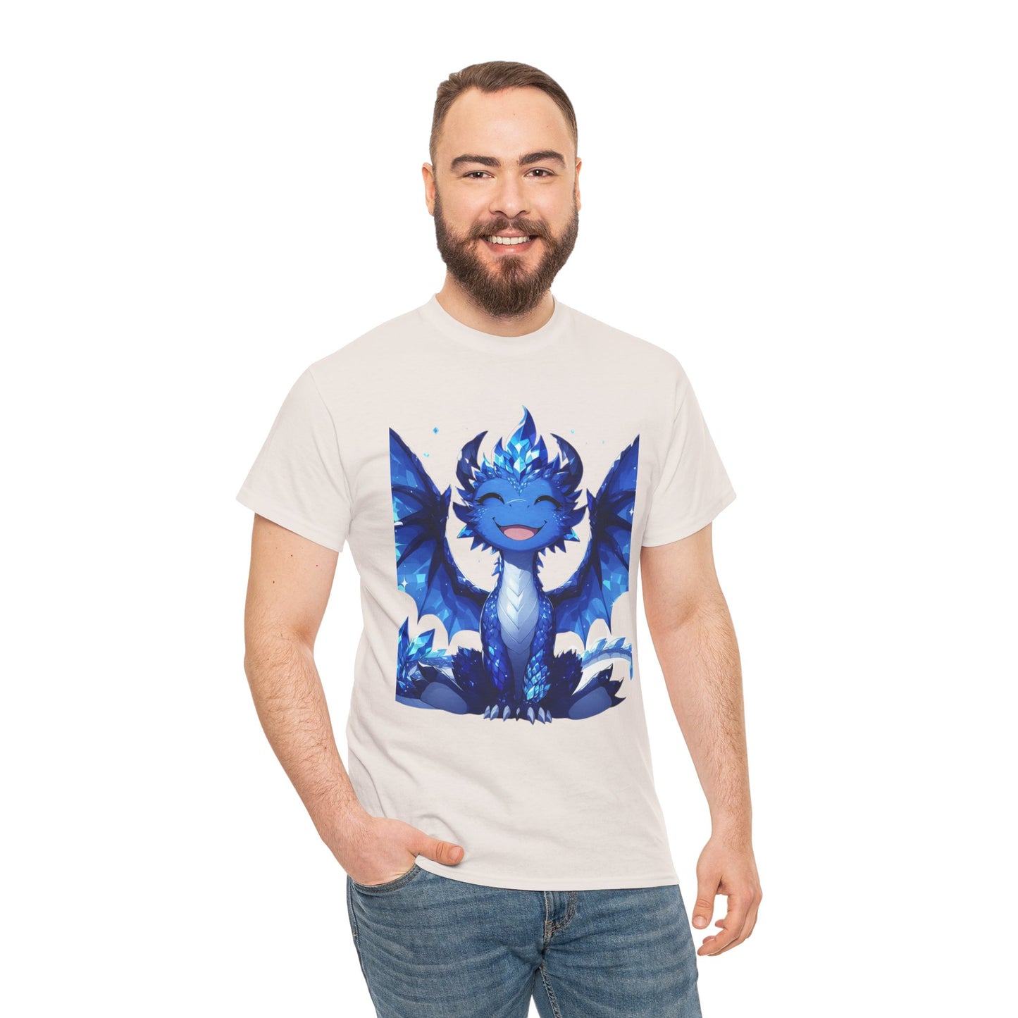 Sapphire Baby Dragon - Ethically Harvested Cotton Tee