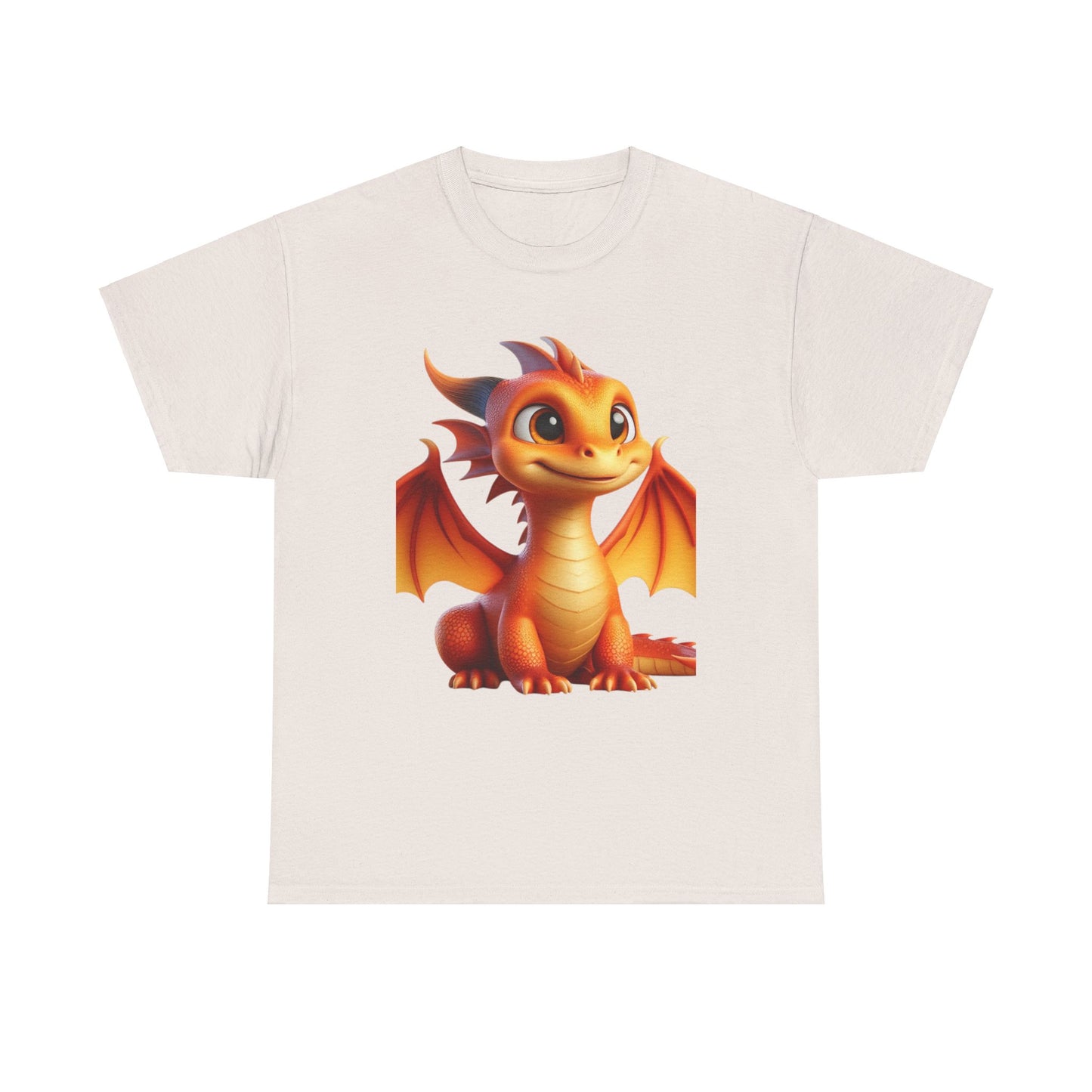 Orange Baby Dragon - Ethically Harvested Cotton Tee