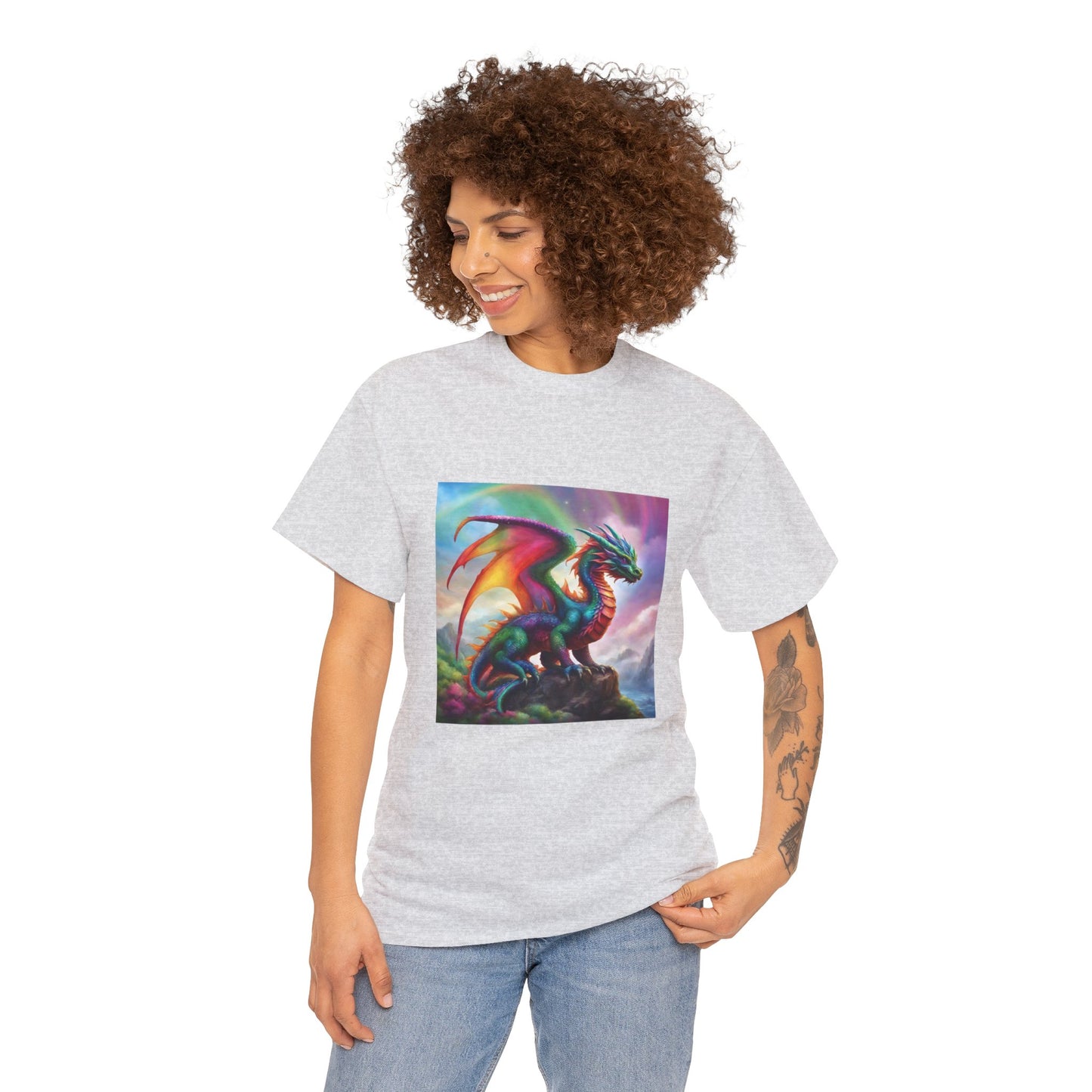 Rainbow Dragon of Lemuria - Ethically Harvested Cotton Tee